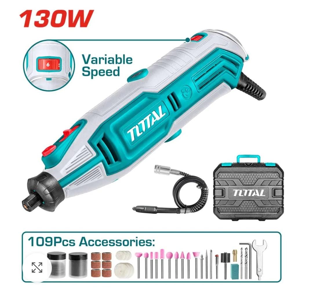 Mini Grinder 130W – Variable Speed 3.2mm | Total