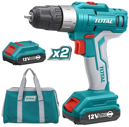 Cordless Drill 12V TDLI1222 – Dual-Speed Lithium-Ion | Total