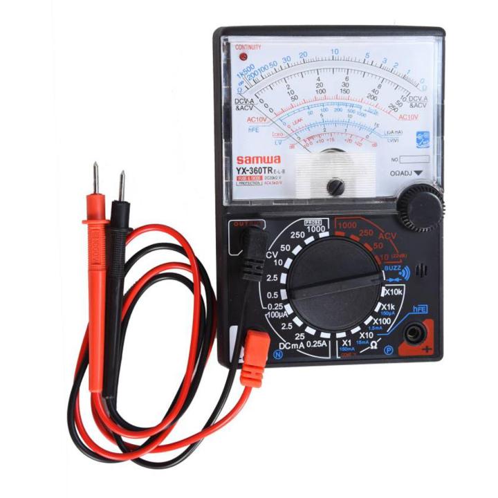 Analog Multimeter – YX-360TRE-L-B | AC/DC Voltage & Current | AF Level | Transistor Test | Mirror Scale