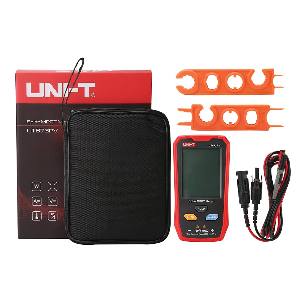 Solar MPPT Meter – UNI-T UT673PV | Real-Time Panel Testing | MC4 Lead | No Battery Required