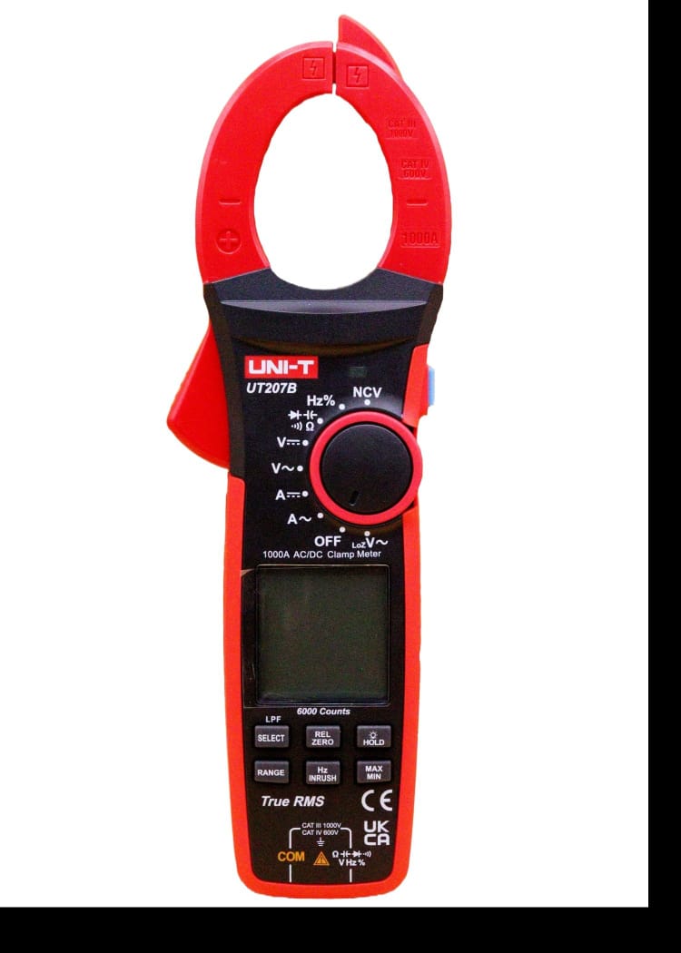 Digital Clamp Meter – UNI-T UT207B | 1000A AC/DC | True RMS | Inrush & LoZ Mode