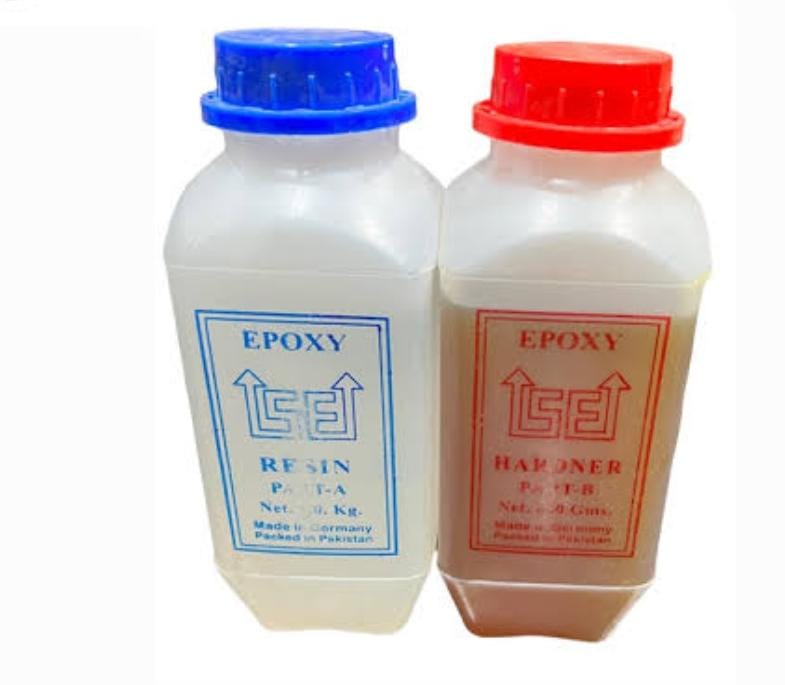 Industrial Grade Epoxy Resin & Hardener – Strong Bond Adhesive | Multiple Sizes Available