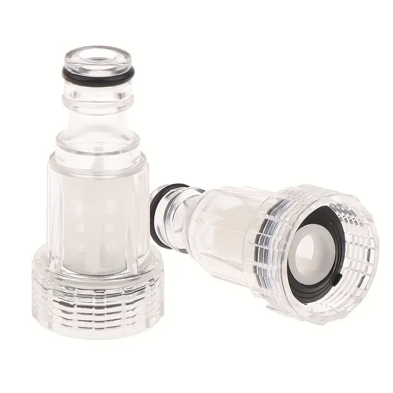 Transparent Filter Connector – Leak-Proof Hose Adapter with O-Ring | Universal Fit for Water & Air Lines