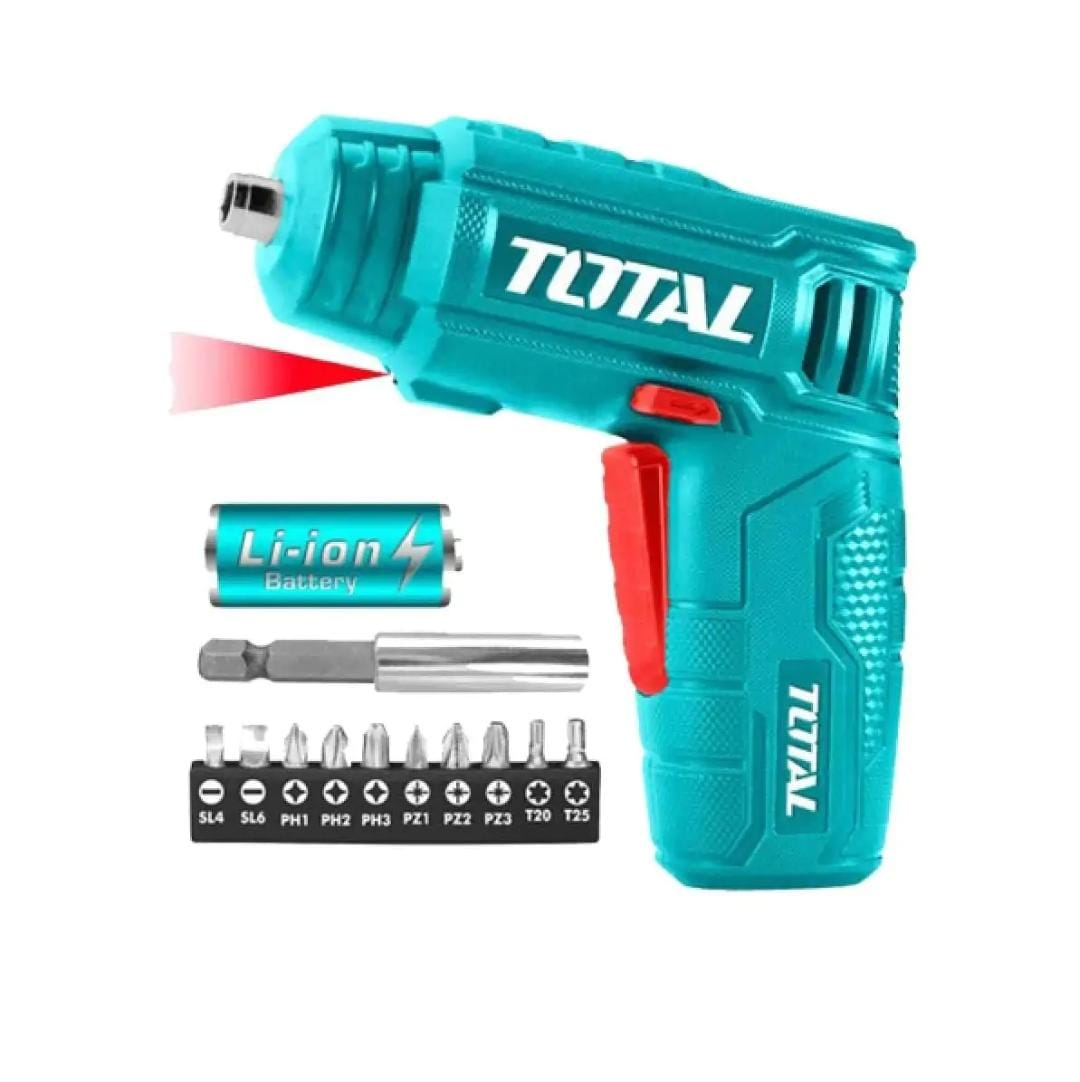 Cordless Screwdriver 4V – Lithium-Ion Compact Tool | Total