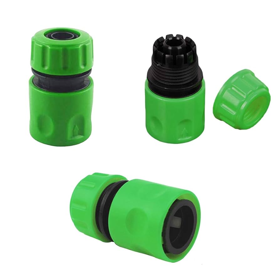 Garden Hose Connector – Leak-Proof Quick Fit Adapter | Rust-Free Plastic | Universal Tap & Hose Fitting