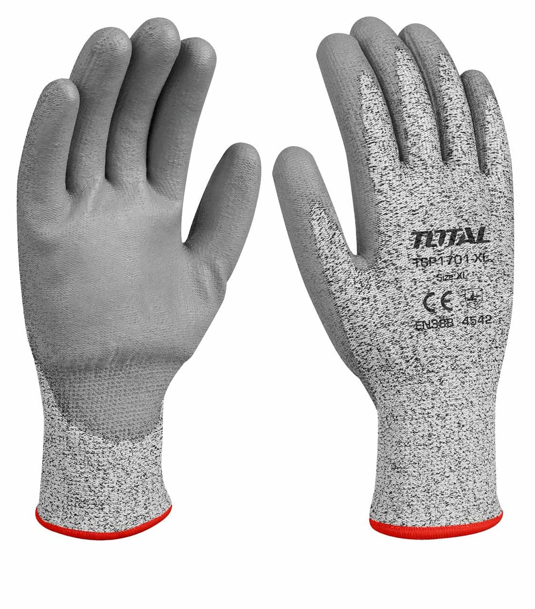 Cut-Resistant Gloves – TOTAL | EN388 4542 | Industrial Safety | XL Size