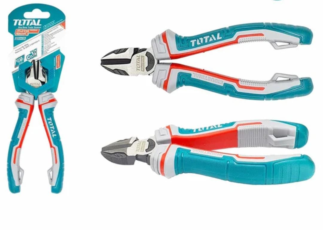 High Leverage Diagonal Cutting Pliers – 7″ / 180mm | Cr-V Steel | TPR Grip
