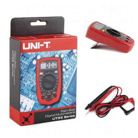 Digital Multimeter – UNI-T UT33C+ | Palm Size | Temperature Function | CAT II 600V