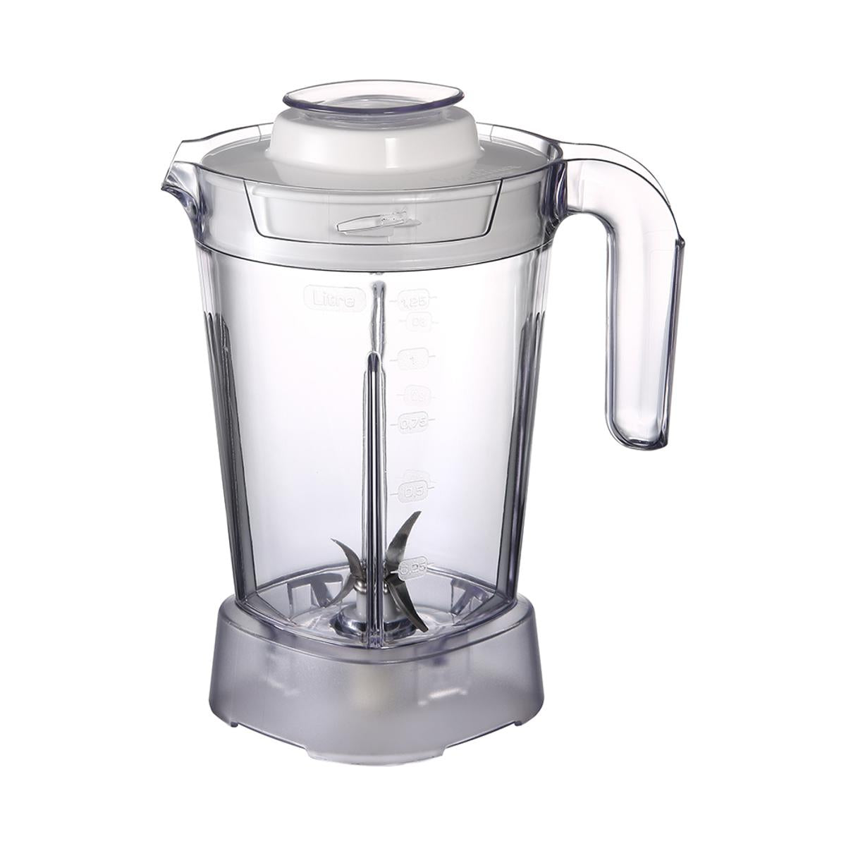 Blender Jug – 1.5L | Blue Color | Unbreakable Plastic | Stainless Steel Blades | Universal Fit
