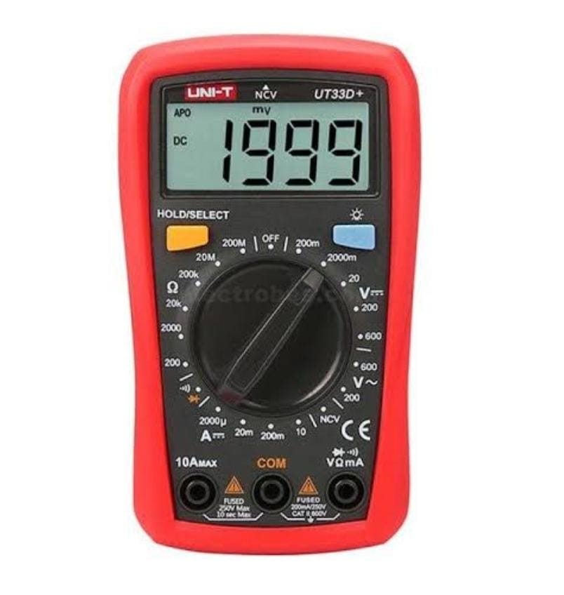 Digital Multimeter – UNI-T UT33D+ | NCV Detection | Drop-Proof | AC/DC Voltage & Current